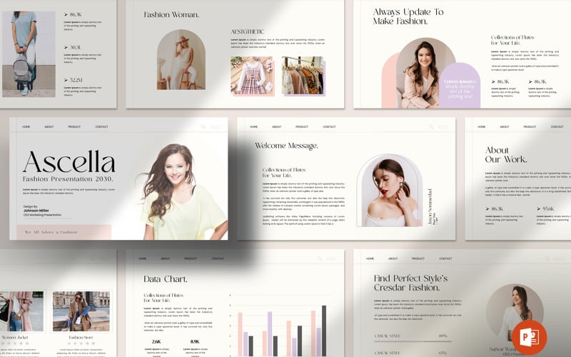 ascella fashion ptesentation template original