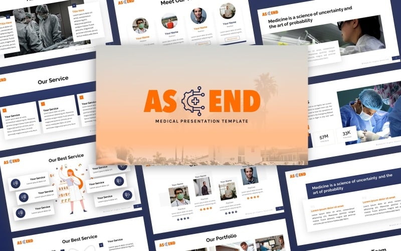 ascend medical multipurpose powerpoint template original