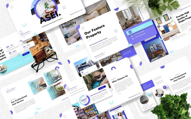 asei real estate powerpoint template original