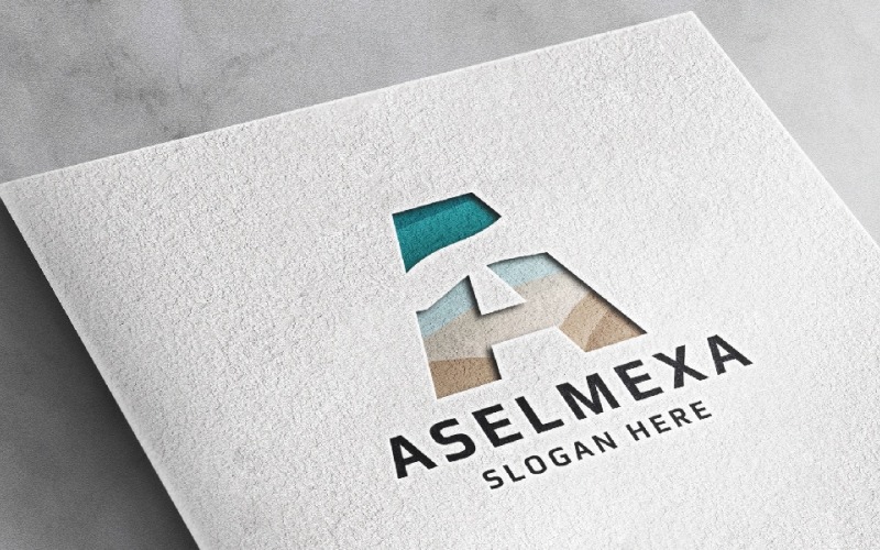 aselmexa letter a logo template original