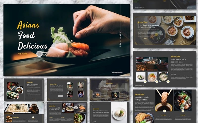 asians food food amp beverage presentation powerpoint template original