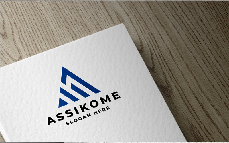 assikome letter a professional logo original