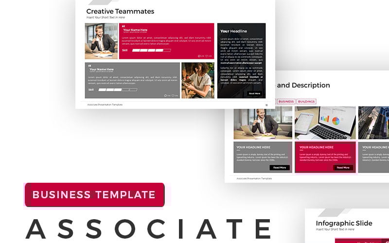 associate presentation powerpoint template original