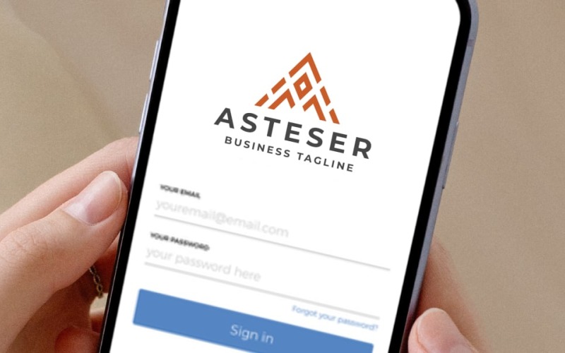 asteser letter a professional logo original