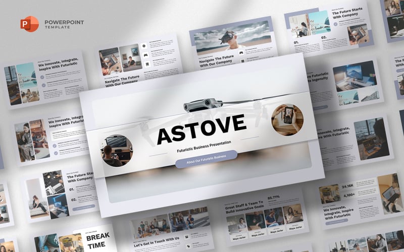 astove technology company powerpoint template original