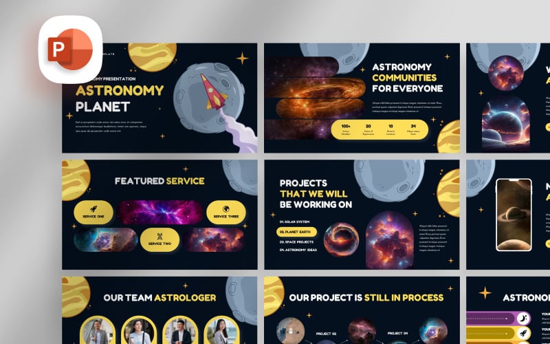 astronomy presentation template original