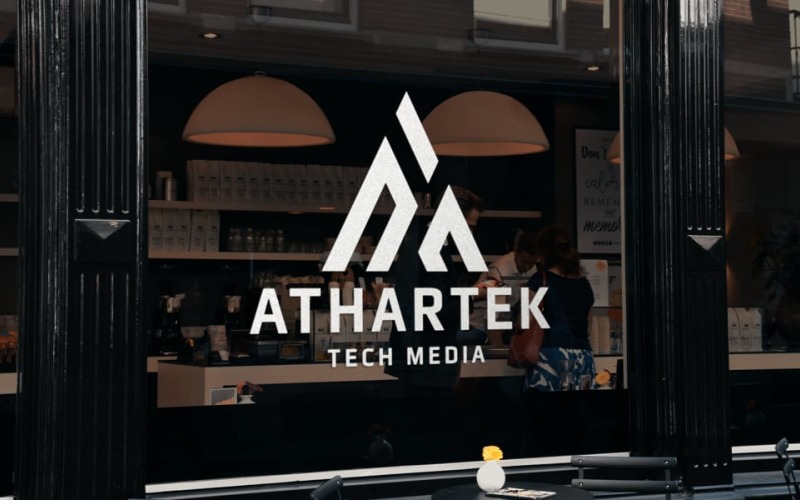 athartek letter a logo template original