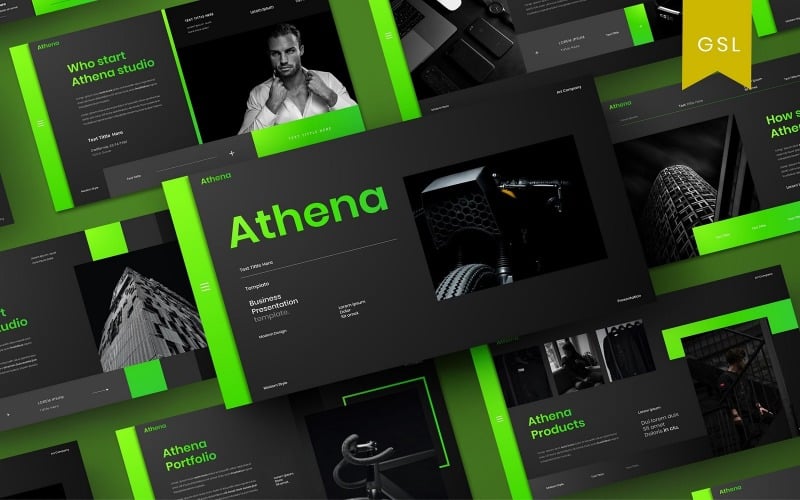 athena business powerpoint template original
