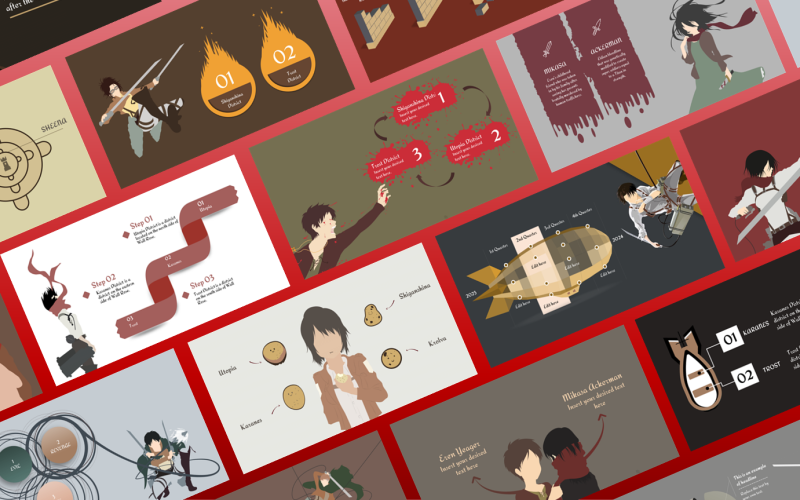 attack on titan anime powerpoint template original