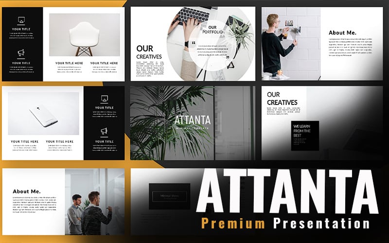 attanta minimal powerpoint template original