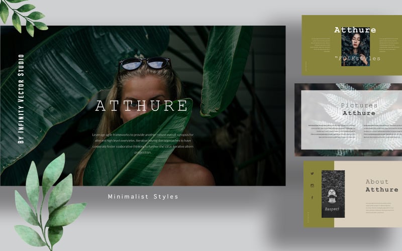 atthure fashion powerpoint template original