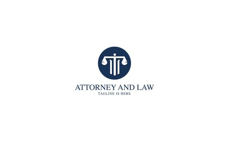 attorney and law firm logo template v original
