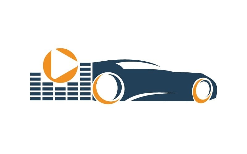 audio car logo vector template symbol icon original