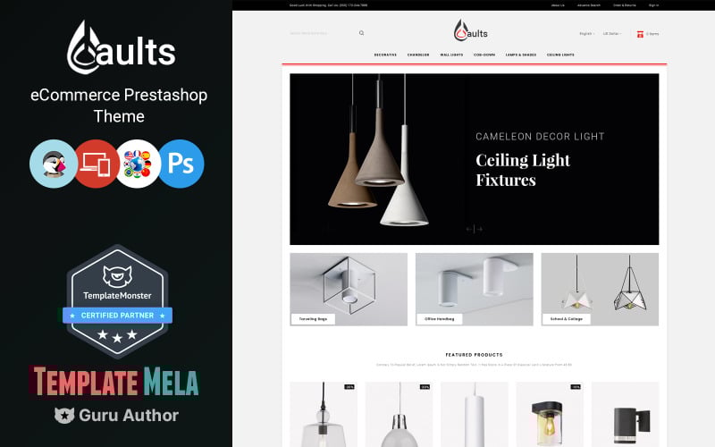 aults lighting store prestashop theme original