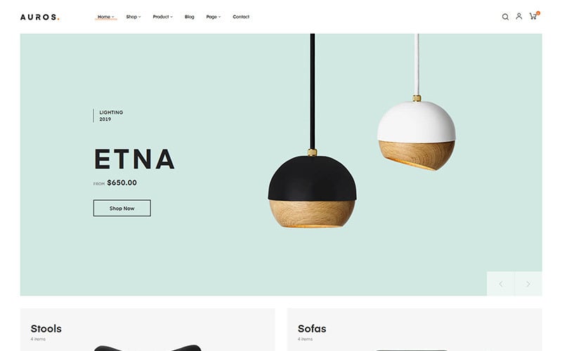 auros furniture home decor prestashop theme original