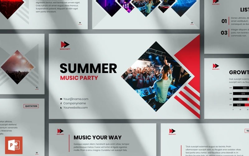 author presentation powerpoint template original