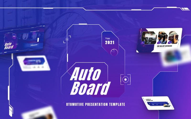 autoboard modern automotive powerpoint template original