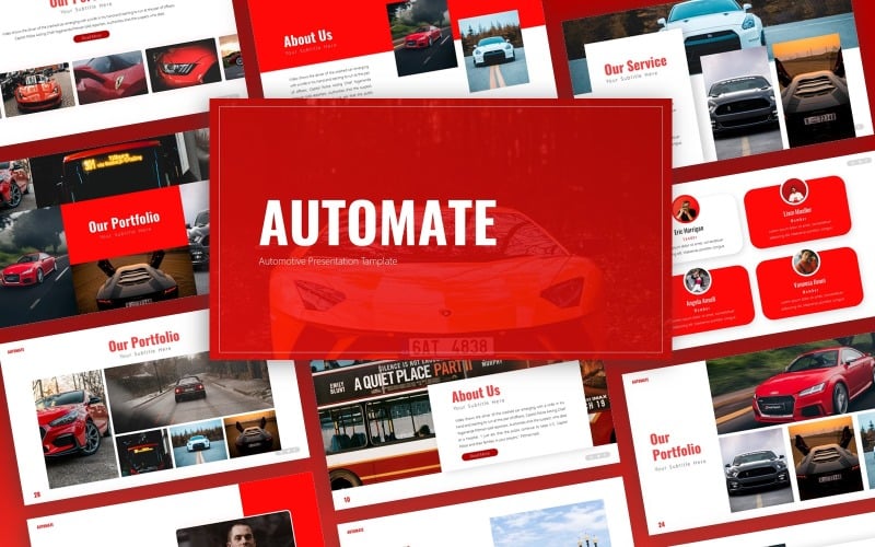 automate automotive multipurpose powerpoint template original