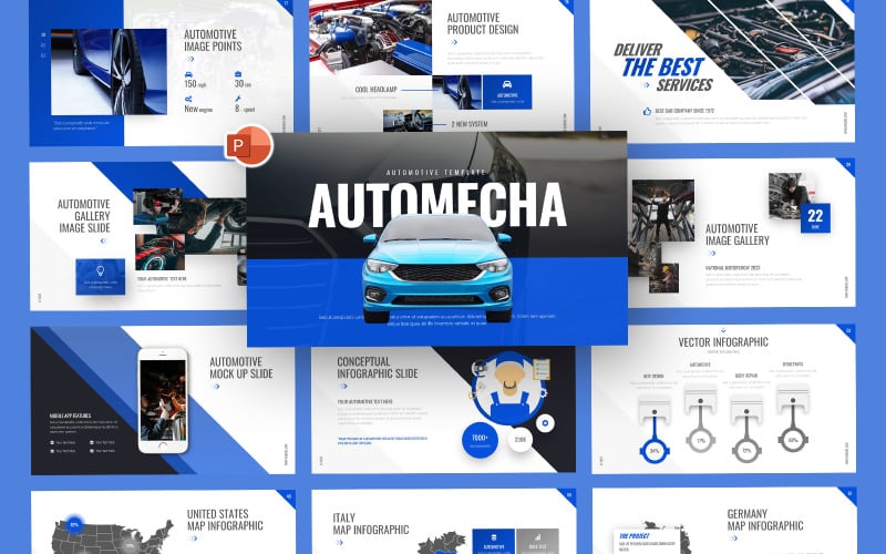 automecha automotive powerpoint template original