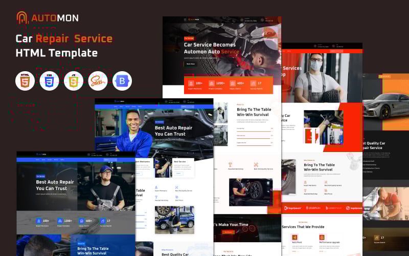 automon car repair service amp auto mechanic html template original