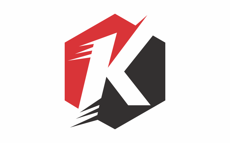 automotive letter k logo template original