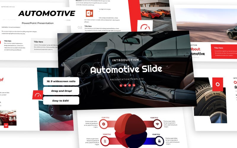 automotive modern automotive business powerpoint template original