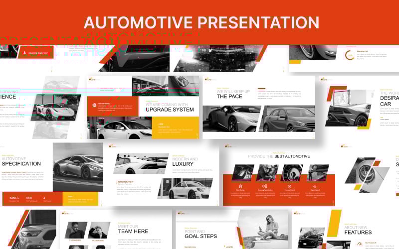 automotive powerpoint template presentation original