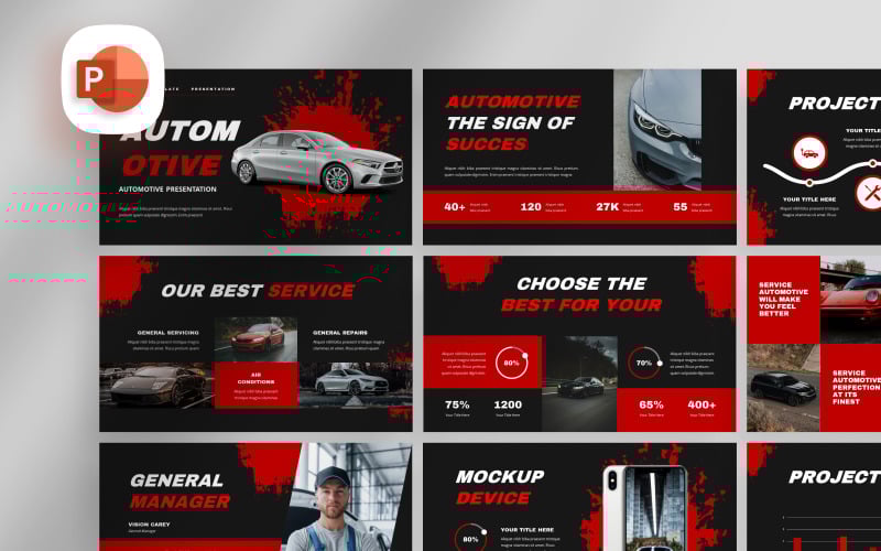 automotive presentation template original