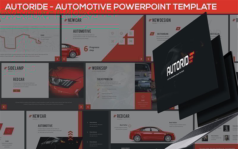 autoride automotive presentation powerpoint template original