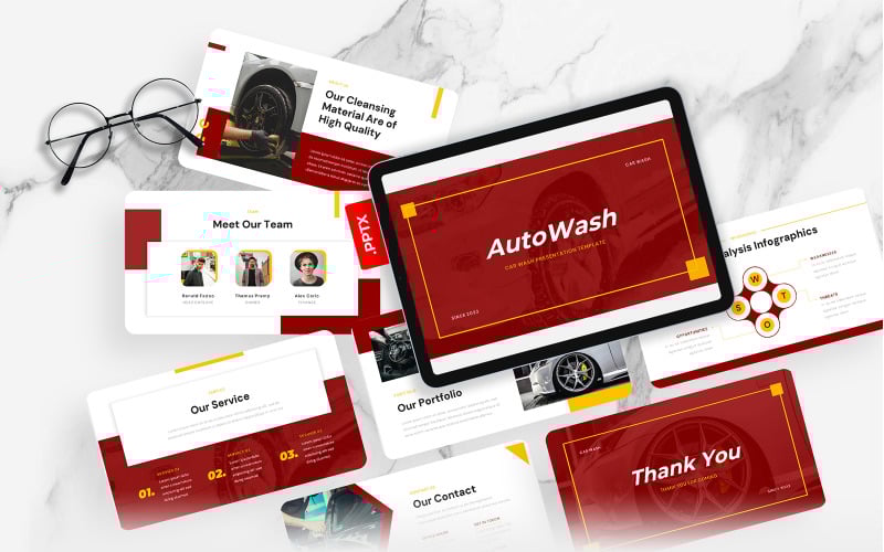 autowash car wash powerpoint template original