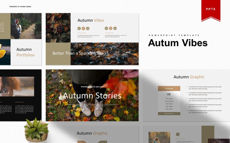 autum vibes powerpoint template original