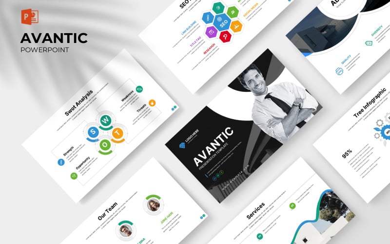 avantic powerpoint presentation template original