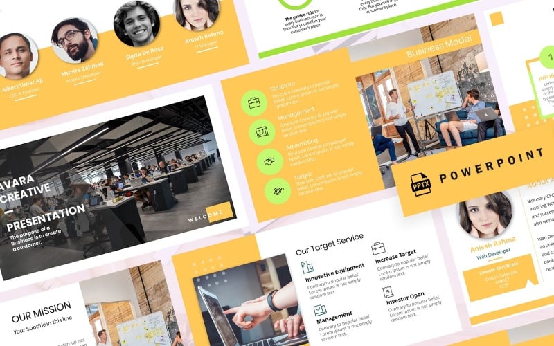 avara business presentation powerpoint template original