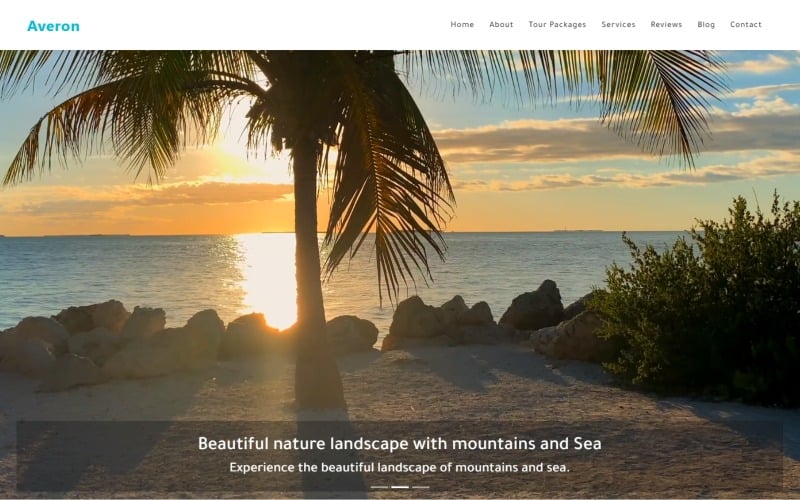 averon responsive tour amp travel html landing page template original