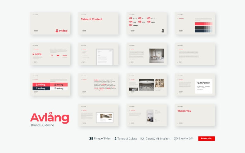 avlang brand guidelines presentation powerpoint template original