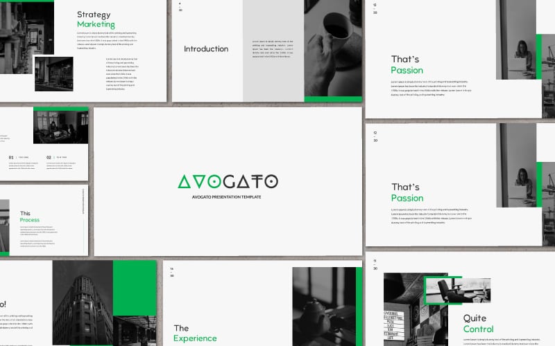 avogato presentation powerpoint template original