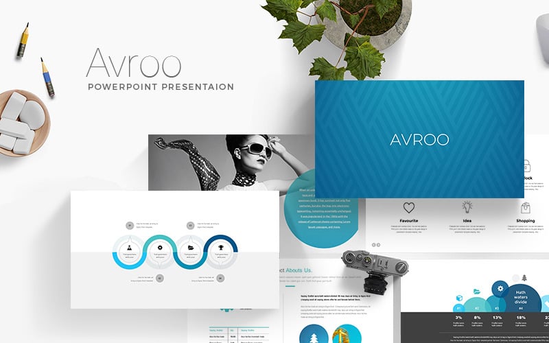 avroo minimal powerpoint template original
