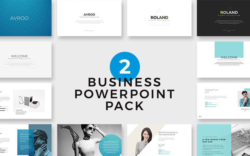 avroo roland minimal powerpoint template original