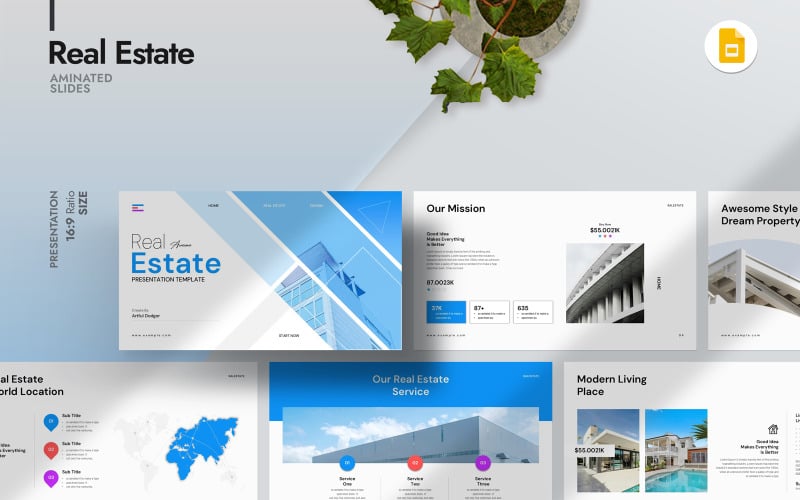 awesome real estate google slide template original