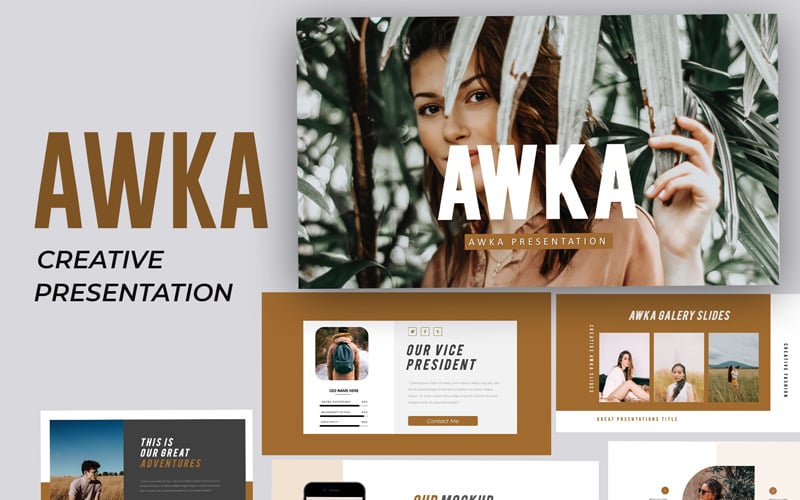 awka creative powerpoint template original