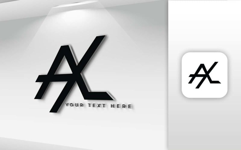 axl name letter logo design brand identity original