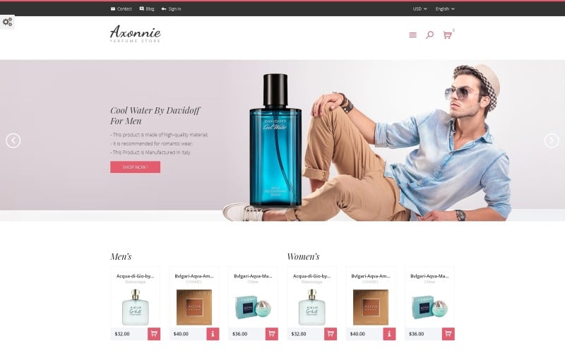axonnie perfume store prestashop theme original