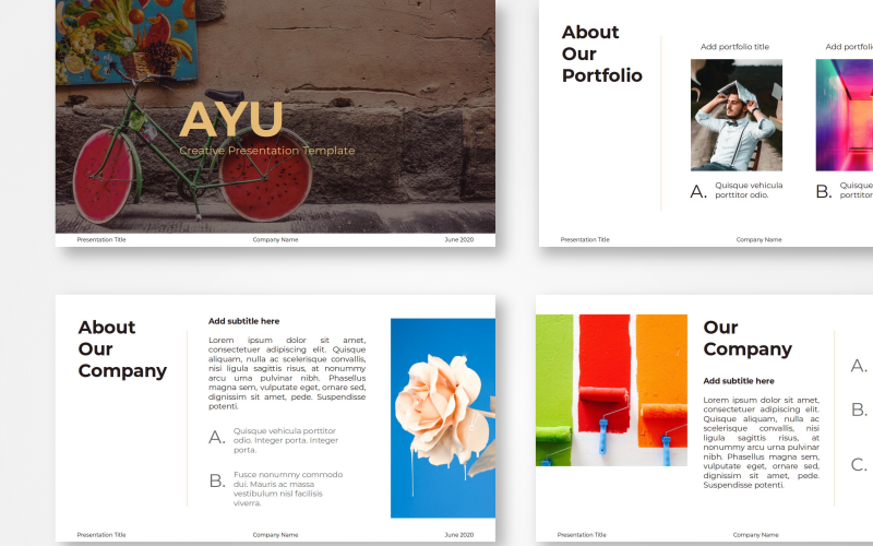 ayu creative powerpoint template original