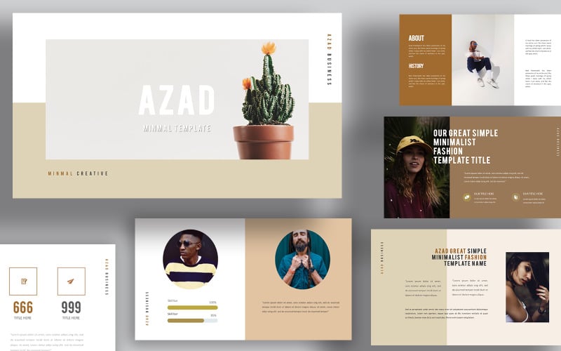 azad minimal powerpoint templates original