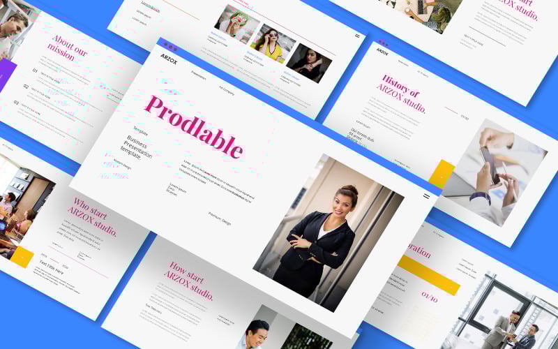 azrox business presentation powerpoint template original