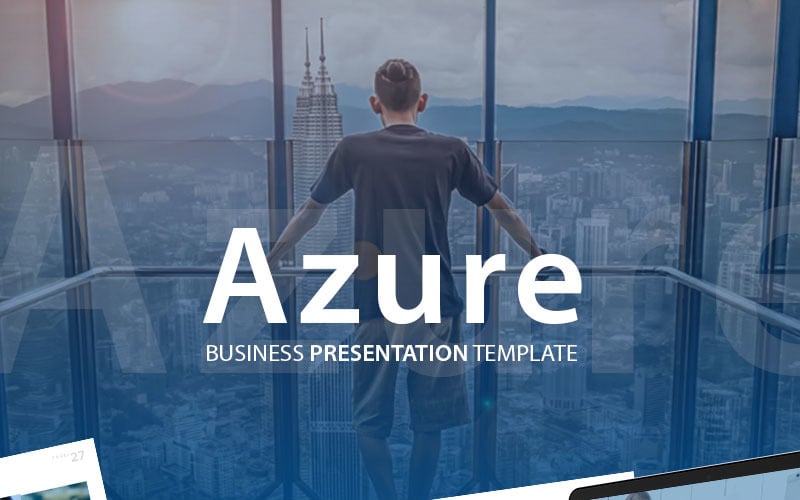 azure powerpoint template original