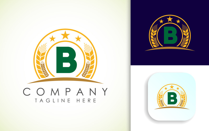 b alphabet with wheat or barley original