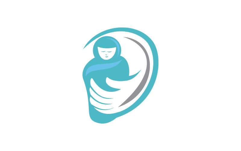 baby care logo template design original