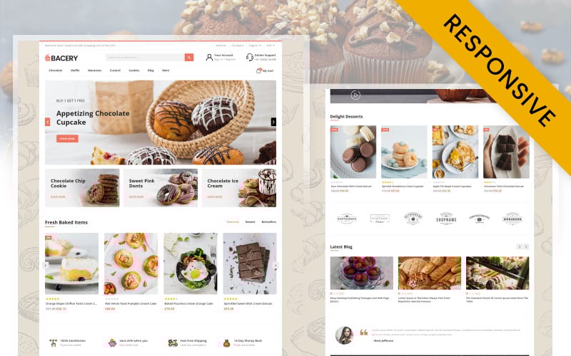 bacery backery amp pastry store prestashop responsive theme original