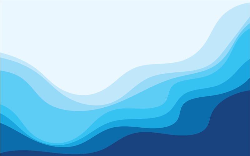 background wave water blue vector design v original